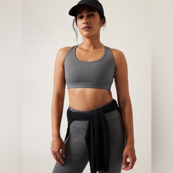 Athleta Other - Athleta Women’s Ultimate Sports Bra Size Large A-C Cup Heathered Gray NWOT